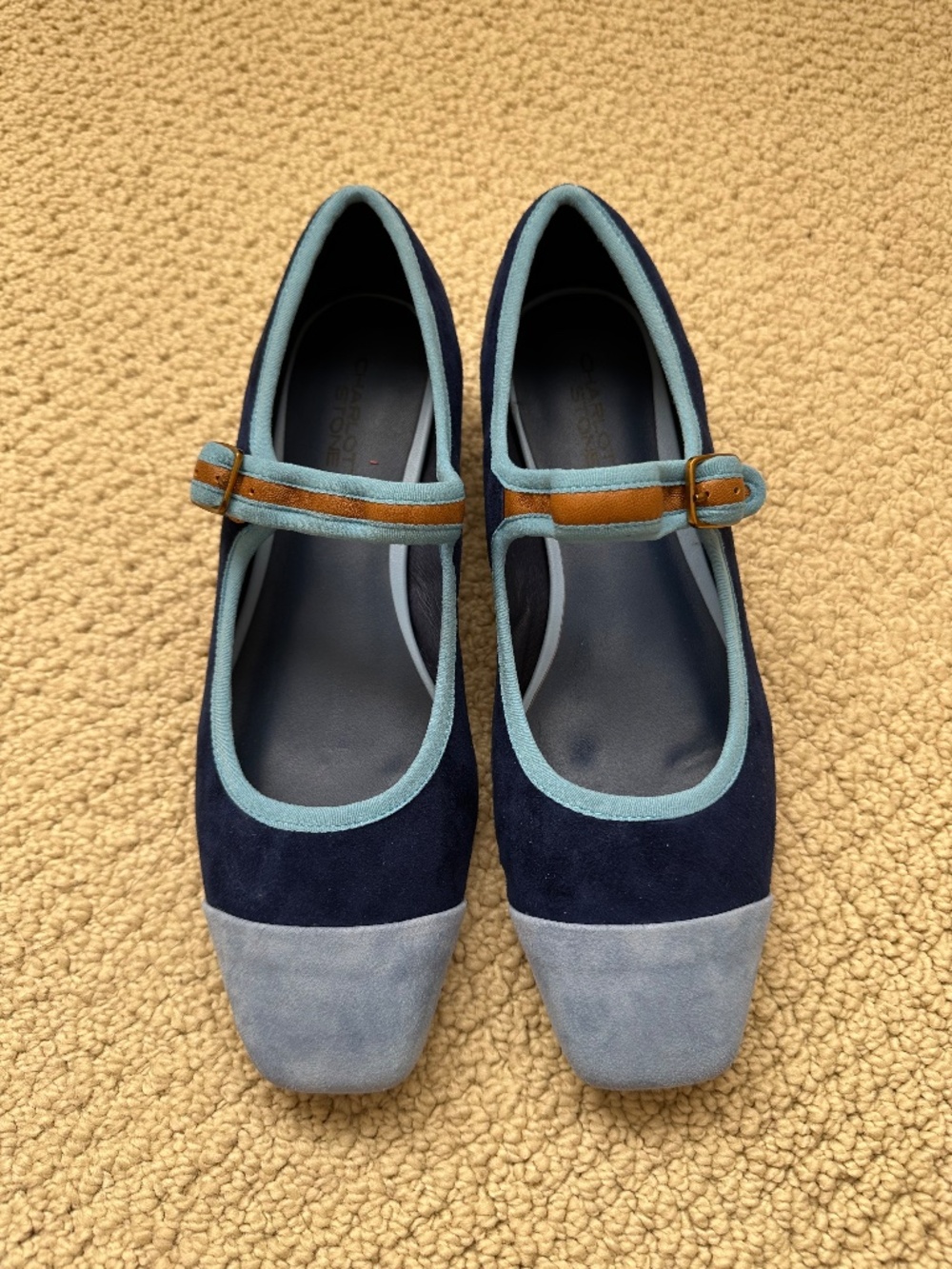 Charlotte Stone Rhiannon Mary Janes in Indigo Size 10 NWT - Picture 2 of 6